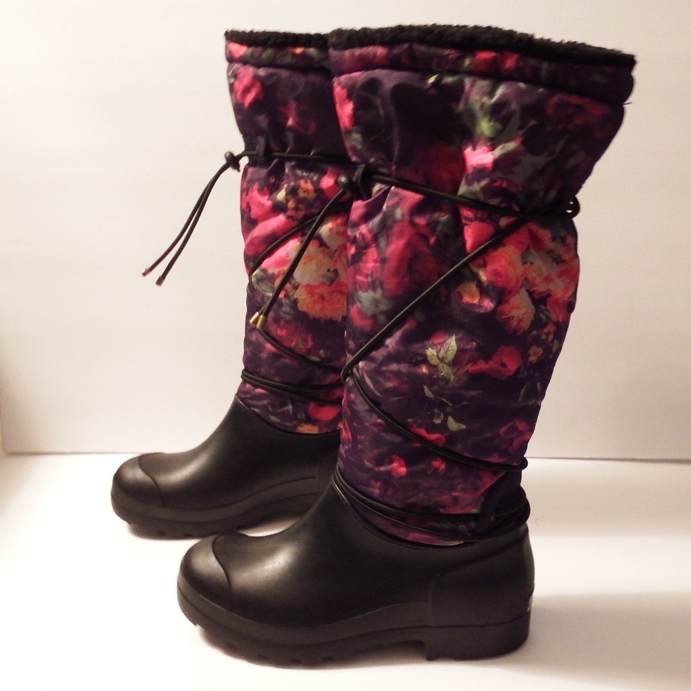 🚫Sold🚫Dirty Laundry Floral High Boots Size 7 - Picture 1 of 6